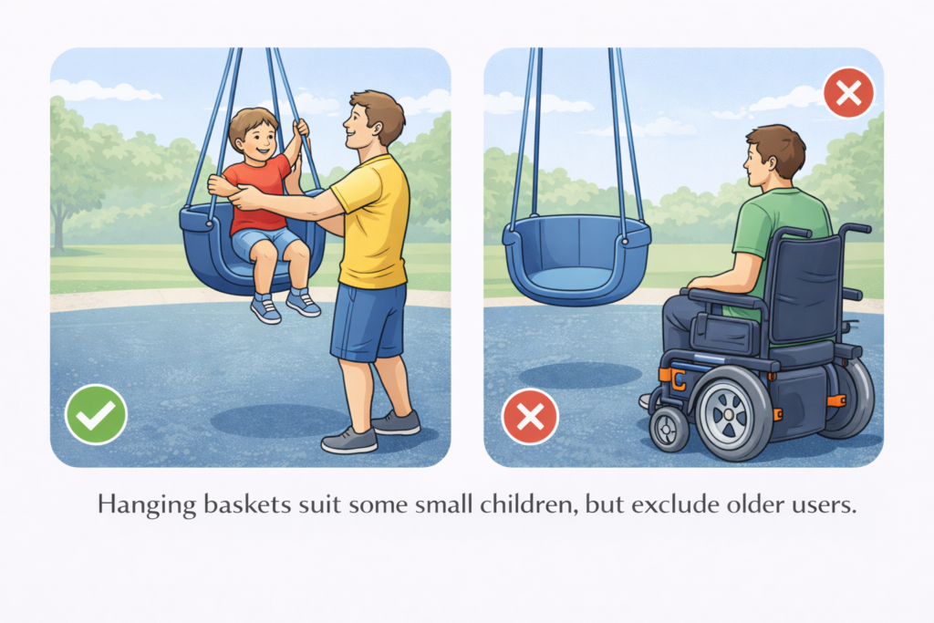 Access for all in playgrounds.